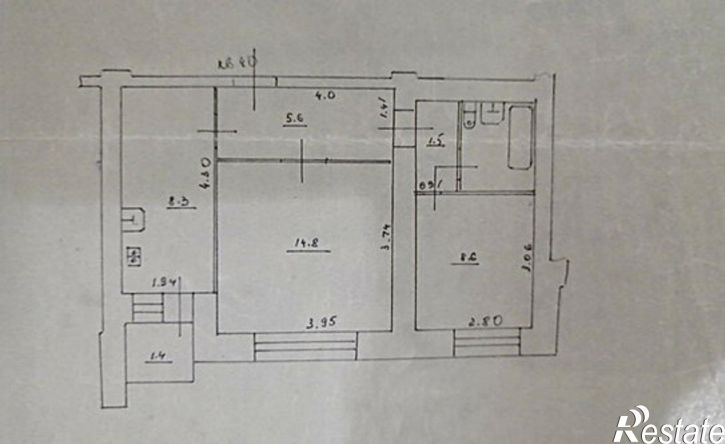 2-комн квартира ул Комарова, 12,  д. 12