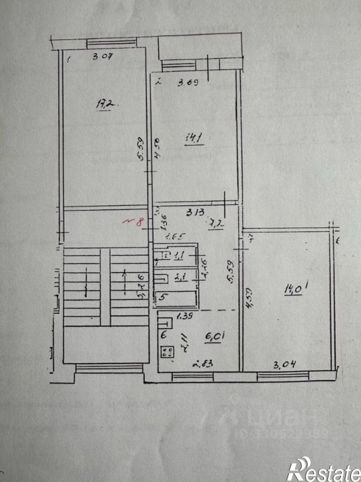 3-комн квартира ул Маршала Жукова, 319,  д. 319
