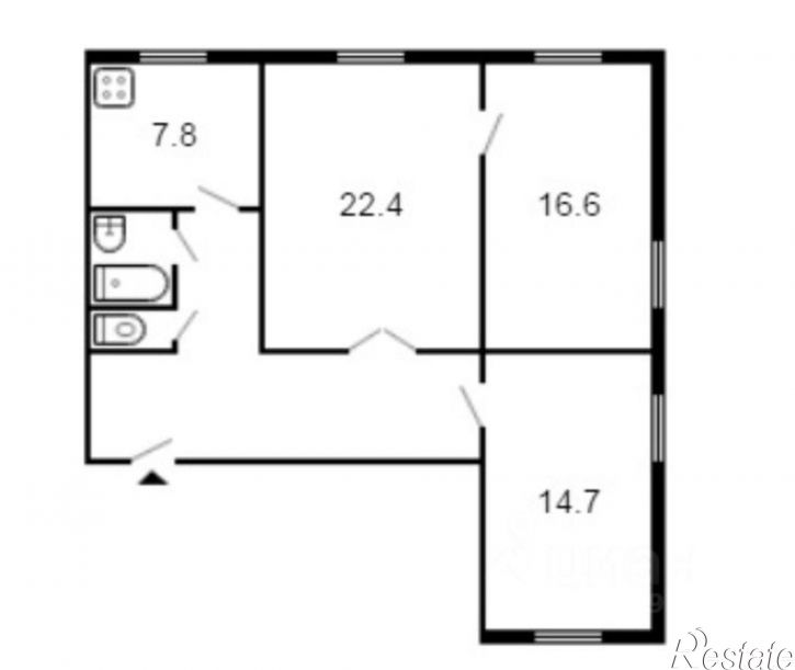 3-комн квартира ул Ленинградская, 17,  д. 17